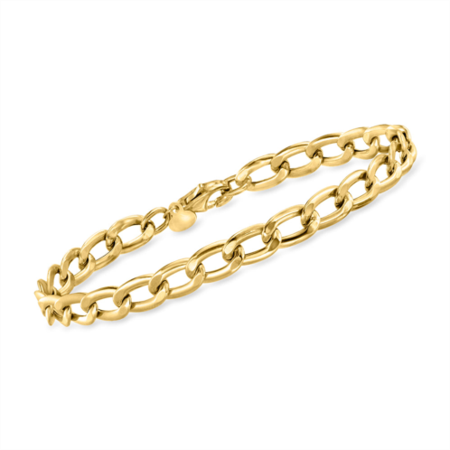 Ross-Simons italian 18kt yellow gold oval-link bracelet