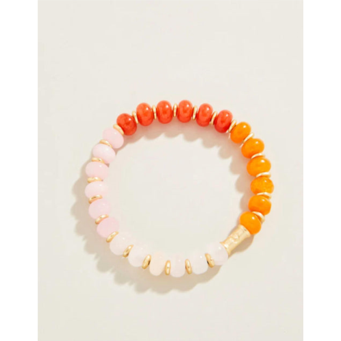 Spartina 449 womens stretch bracelet in pink/orange