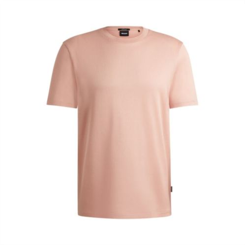 BOSS regular-fit t-shirt in structured mercerized cotton