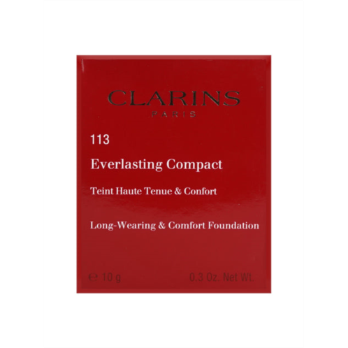 Clarins everlasting compact 113 chestnut long wear & comfort foundation 0.3 oz