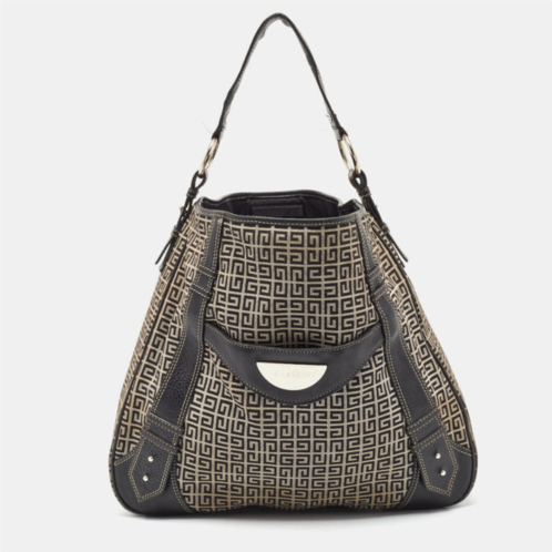 Givenchy monogram canvas and leather hobo