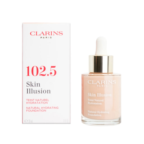 Clarins skin illusion natural hydrating foundation 102.5 porcelain 1 oz
