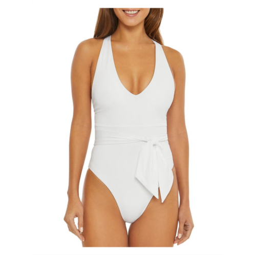 Becca by Rebecca Virtue womens solid polyester one-piece swimsuit