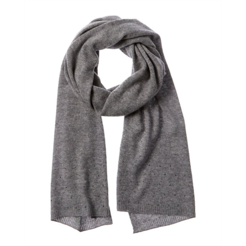 Forte Cashmere rhinestone border cashmere scarf