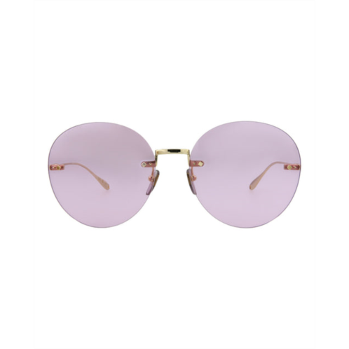 Gucci round-frame metal sunglasses