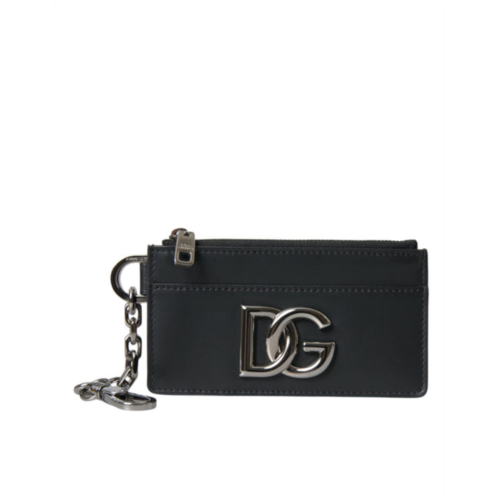 Dolce & Gabbana calfskin leather dg logo card holder wallet mens men