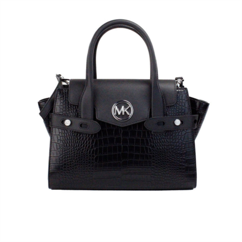 Michael Kors carmen medium embossed leather satchel purse womens bag