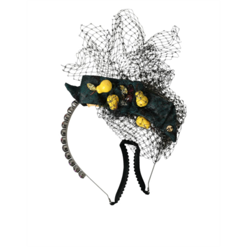 Dolce & Gabbana lemons sicily crystal net headband womens diadem