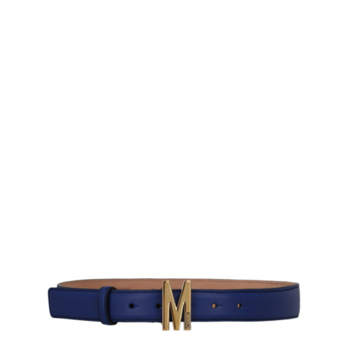 Moschino leather m-plaque belt