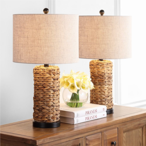Jonathan Y elicia 25 sea grass led table lamp (set of 2)