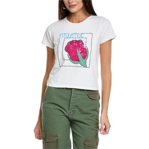 MOTHER denim the cropped itty bitty goodie t-shirt