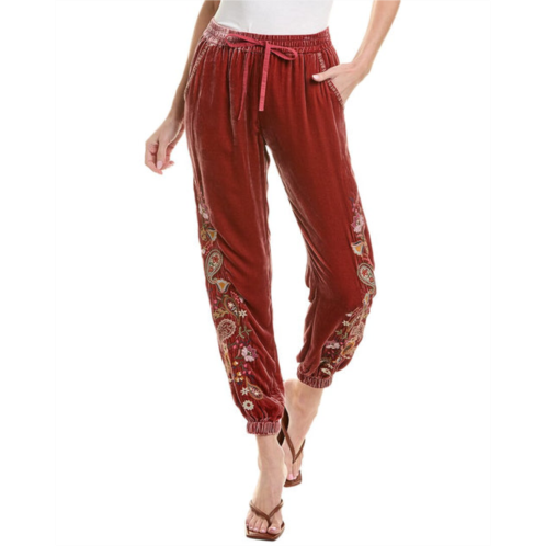 Johnny Was lori silk-blend jogger pant