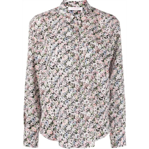 See by Chloe womens cotton button down shirt in pastel floral
