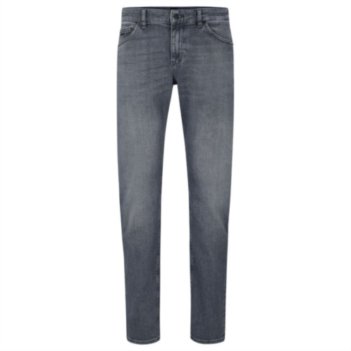 BOSS regular-fit jeans in gray italian soft-touch denim