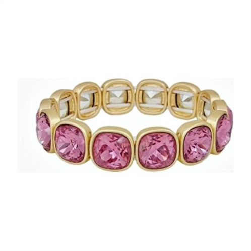 What square stretchy bracelet in pink
