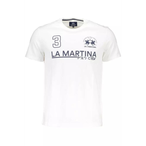 La Martina elegant cotton tee with iconic mens print