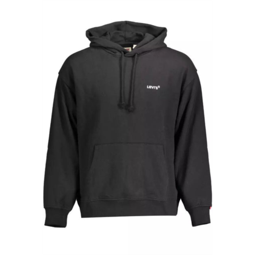 Levi sleek cotton hoodie with embroide mens logo