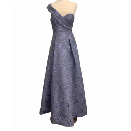 Bariano starlit gown in purple