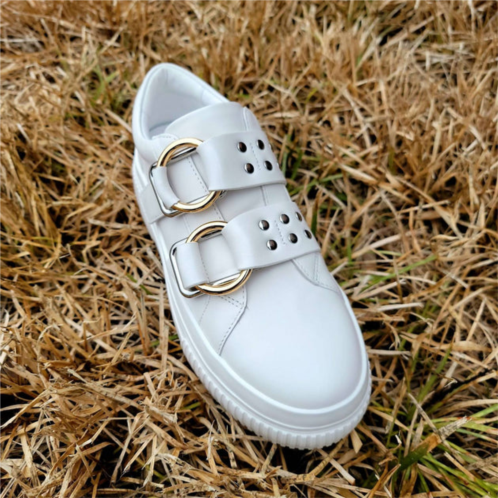 J/SLIDES womens waldo shoes in white