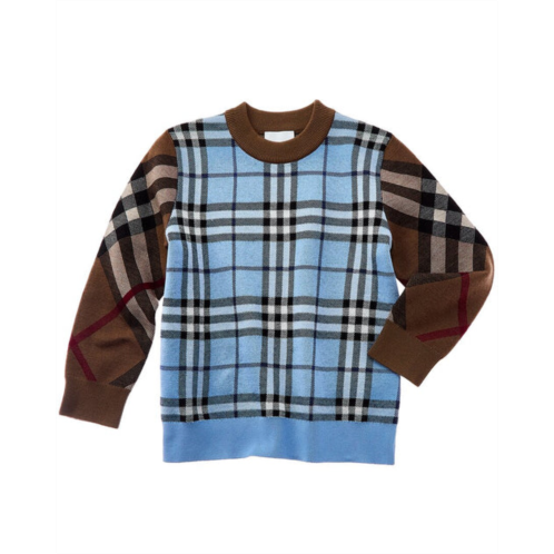 Burberry plaid wool-blend sweater