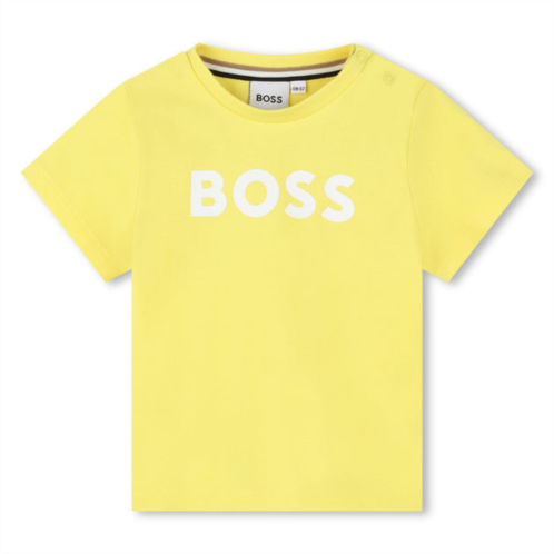 BOSS yellow logo t-shirt