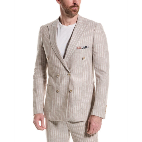 Paisley & Gray soho slim fit linen-blend jacket