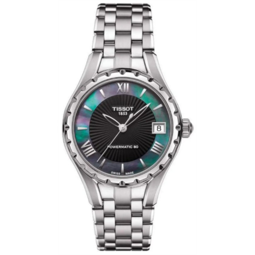 Tissot womens 34mm silver automatic watch t0722071112800