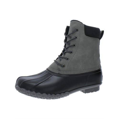 Weatherproof Vintage adam ii mens faux leather round toe combat & lace-up boots