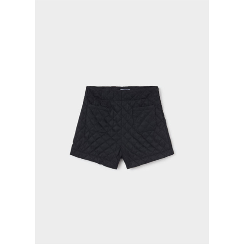 Mayoral girls quilted short in black