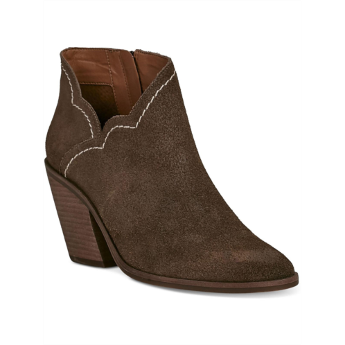 Lucky Brand lakelyy womens leather stacked heel ankle boots