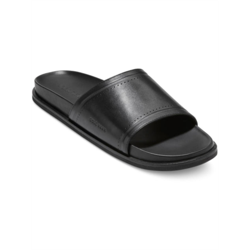 Cole Haan modern classic mens leather footbed slide sandals