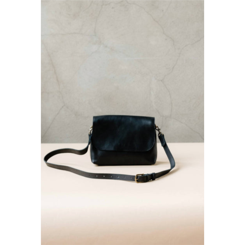 ABLE womens perry shoulder crossbody bag in black