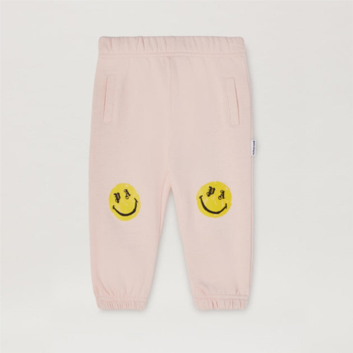 PALM ANGELS pink smiley joggers