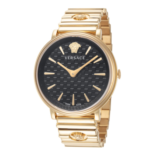 Versace womens 38mm gold tone quartz watch ve8104722