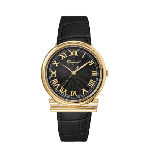 Salvatore Ferragamo ferragamo womens 34mm black quartz watch sfuf00721