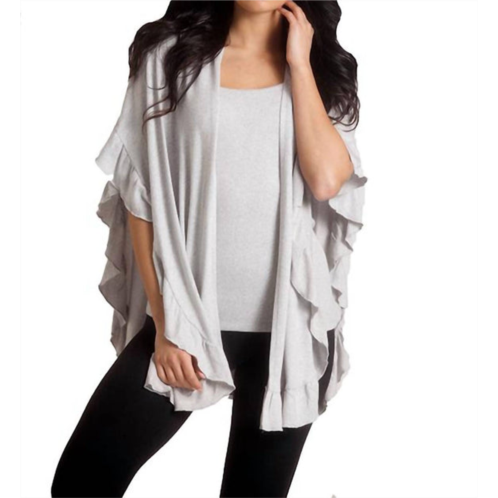 French kyss supersoft ruffle wrap in slate
