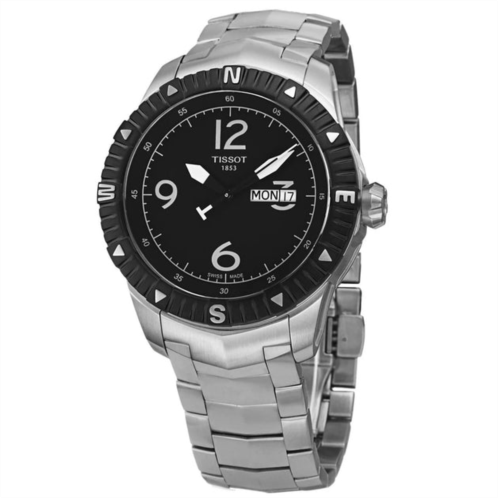 Tissot mens t-navigator black dial watch