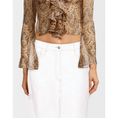 RONNY KOBO klaire top in paisley printed