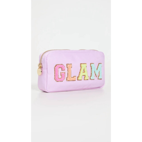 Stoney Clover Lane glam small pouch in grape/glam