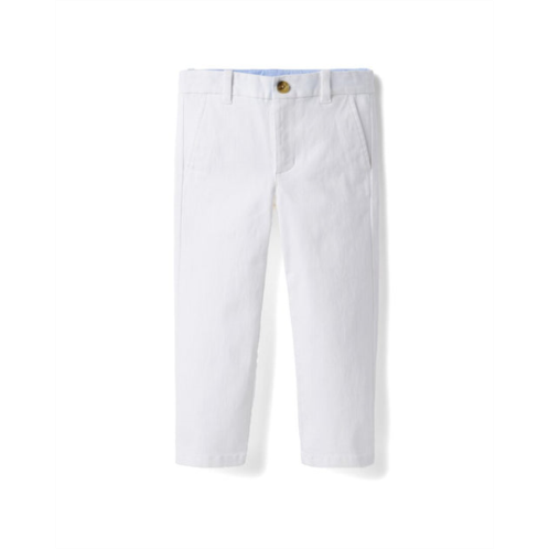 Janie and Jack white twill pant