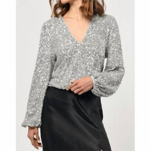 GREYLIN allison blouse in silver