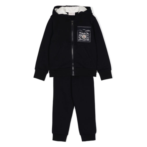 Moncler navy logo tracksuit