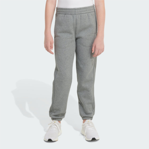 Adidas kids elastic waistband 3-stripes cotton fleece jogger