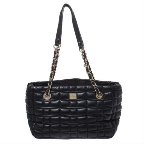 Kate Spade square quilted leather chain tote