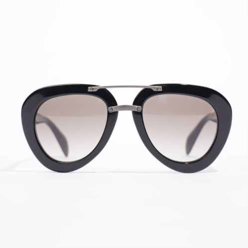 Prada oval sunglasses / silver acetate 52mm 22mm