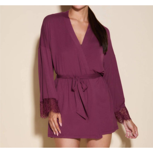 Cosabella sicilia short robe in vino