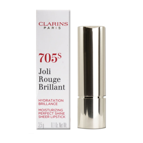 Clarins joli rouge brilliant 705s soft berry sheer lipstick 0.1 oz