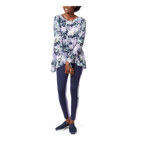 Anne Klein Sport noemi womens active floral print thermal top