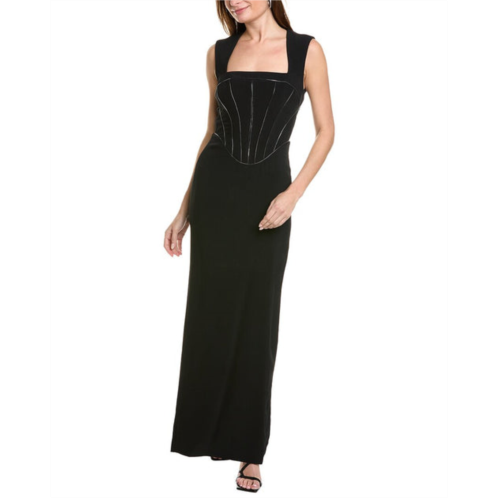 Et Ochs sienna flash piping gown