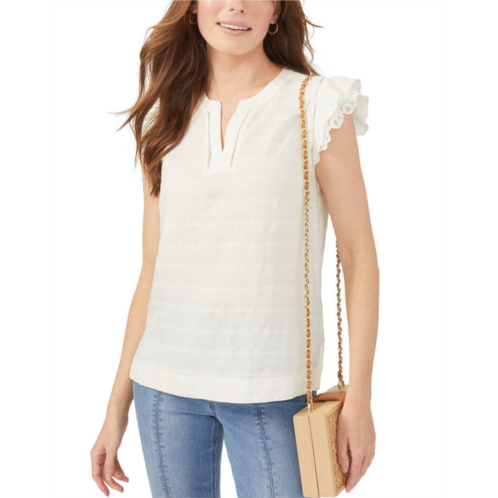 J.McLaughlin cailin linen-blend blouse